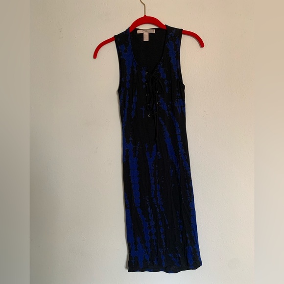 Forever 21 lace up bodycon midi dress - Picture 2 of 5